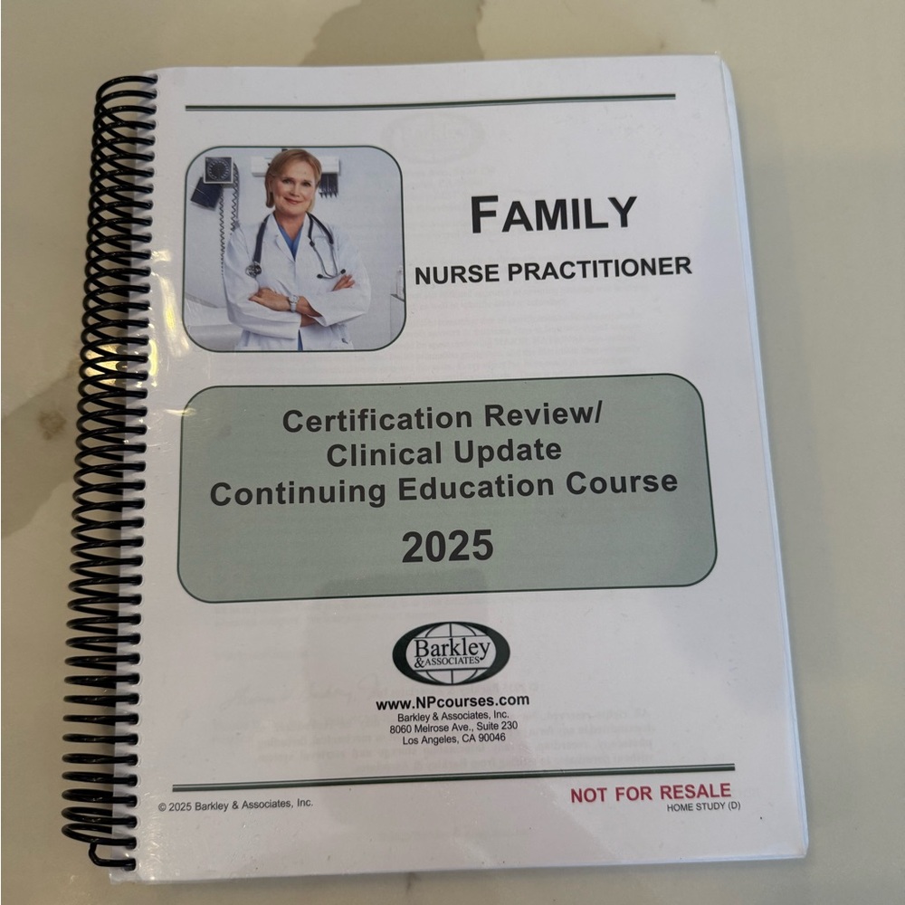 Barkley Family Nurse Practitioner FNP Certification Course Book